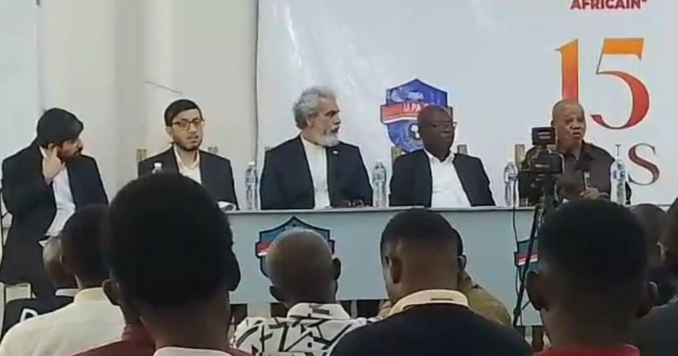 Hier jeudi à l'Université Panafricaine du Congo, Kabasele Tshimanga a animé une conférence sur la déstabilisation de l'Iran